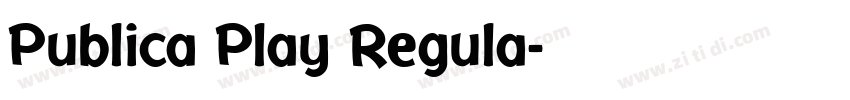Publica Play Regula字体转换